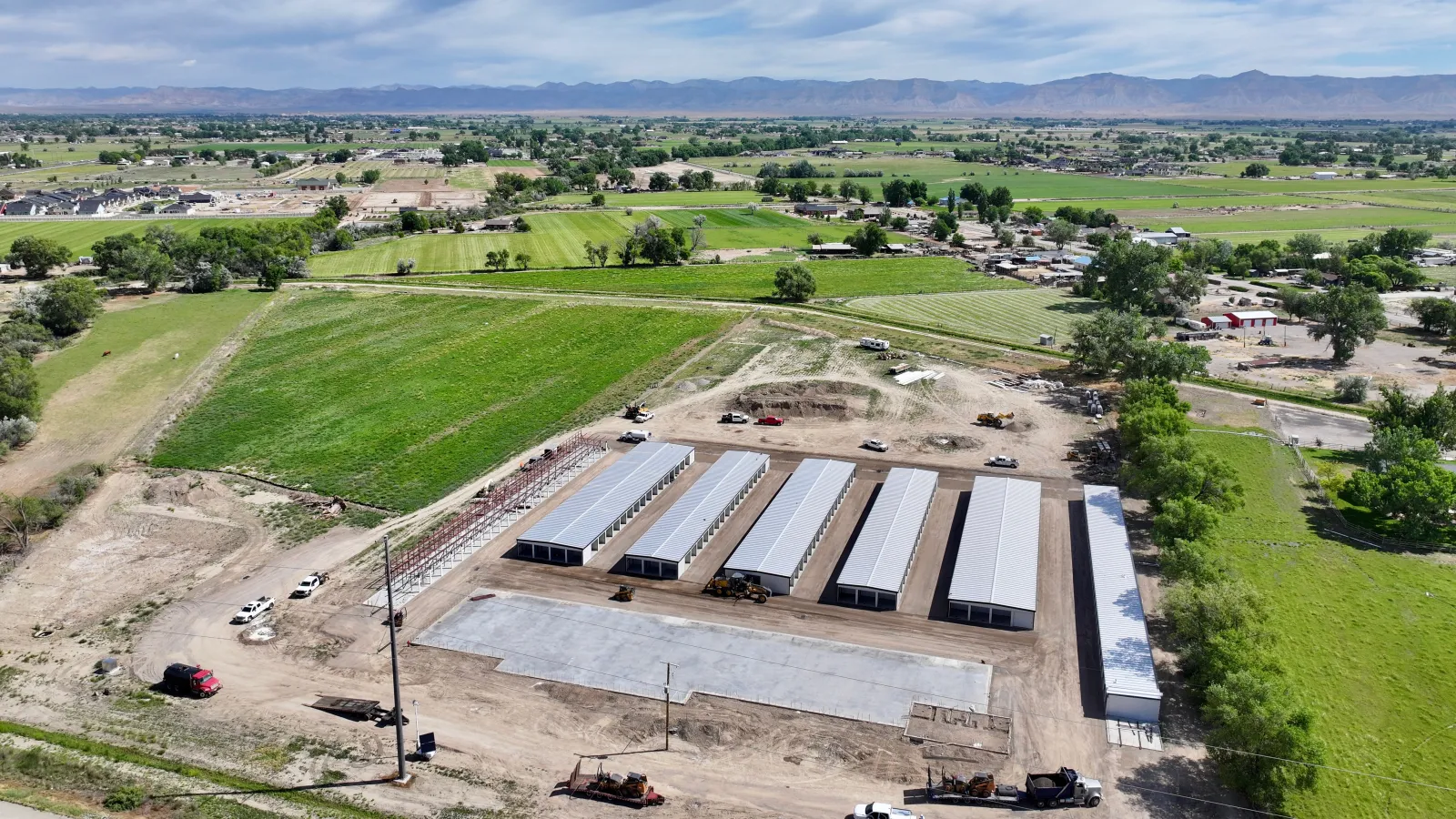 My Storage Fruita self-storage buildings under construction in the Grand Valley near Grand Junction, Colorado
